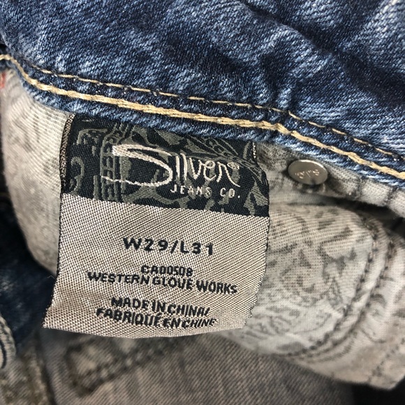 Silver Jeans Lola Bootcut Lightly distressed Stretch size 29 - Picture 10 of 15